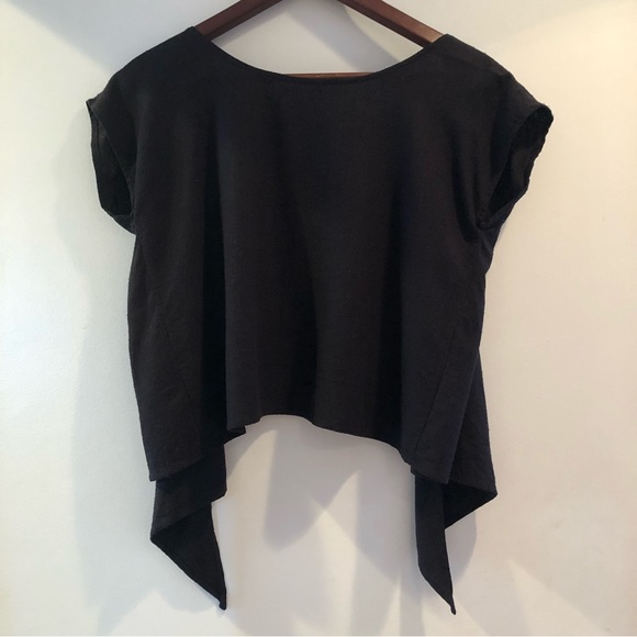 Elizabeth Suzann Maxine Tie Crop Silk Noil, Size Small - Picture 3 of 14